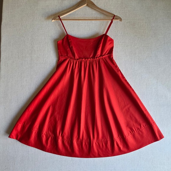 The Limited Dresses & Skirts - The Limited Y2K Red‎ Babydoll Dress Womens 4 Coquette Spaghetti Strap Fit Flare